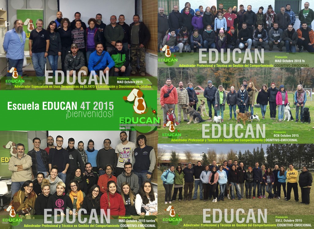 Alumnos de la Escuela EDUCAN del 4º Trimestre de 2015.